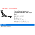 thumbnail image 2 of Front Left Lower Control Arm - Compatible with 1992 - 2001 Toyota Camry 1993 1994 1995 1996 1997 1998 1999 2000, 2 of 2