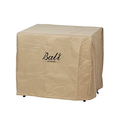 BALI OUTDOORS Square Durable Brown Gas Fire Pit Cover, 30.7 Inch Wide 23.6 Inch High Walmart