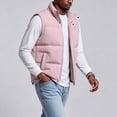 thumbnail image 5 of Men’s Puffer Vest Stand Collar Sleeveless Padded Zip Up Jacket Lightweight Warm Vest with Pockets, 5 of 9