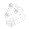 thumbnail image 3 of Comedero para pájaros de ventana, comedero acrílico para pájaros, regalo para observar aves, decoración de jardín, resistente, fácil de limpiar, con Sin tira de goma, 3 of 8