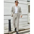 thumbnail image 2 of COOFANDY Mens Casual Suits 2 Piece Set One Button Dress Suits for Graduation Wedding Business, 2 of 6