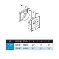 thumbnail image 2 of Tubo de escape galvanizado Wall Thimble Simpson Dura-Vent de 6.6 pulgadas, 2 of 2