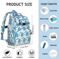 thumbnail image 3 of Cute Nautical Dolphin Students Backpack With Underwater Marine Life Ocean Tropical Sea Abstract Funny Colorful Design, 3 of 5