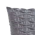 thumbnail image 3 of VCNY Home Smocked 18" x 18" Grey Polyester Geometric Oblong Decorative Pillow, 3 of 5