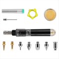 thumbnail image 1 of Soldador de Gas Inalámbrico Pistola de Soplador Antorcha Autoencendido Arranque Instantáneo Herramienta de Soldadura con Control de Llama Ajustable,D, 1 of 7