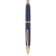 thumbnail image 1 of Pluma estilográfica PILOT Vanishing Point, punta mediana, barril azul, 1 of 5
