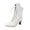 White, variant on Women's Mid Calf Boots Witch Shoes Pirate Boots Women Vintage Boots Witchy Clothes for Women