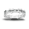 thumbnail image 2 of Royal Heart PROVERBS 3:5 Ring, Steel with CZ Stones, 2 of 3