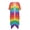 Rainbow, variant on HELLHERO Polyester Bathing Suit Cover Up for Summer Lightweight Free Size Beach Cover Ups for Women Citrus Fruit Mix