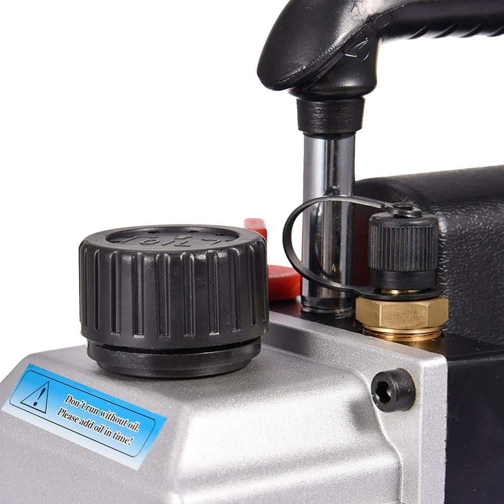 Flylapdo Automotive Vacuum Pump 4 CFM Single Stage Vacuum Pump 1/4HP Pump for Maintaining Air Conditioning Systems 110V No Oil Included adaptable