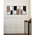 thumbnail image 6 of SHENIFY Neutral Abstract Wall Art 16x24in3pcs Black Framed Beige Mid Century Textured Wall Decor Minimalist Line Modern Illustrations Art Print Home, 6 of 7