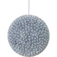 thumbnail image 1 of Vickerman 10" Silver Acrylic Beaded Ball Christmas Ornament, 1 of 1