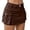 Brown, variant on Women's Mini Cargo Denim Skirt, Low Rise Cargo Skirt Button Bodycon Jean Skirt with Pockets Brown M