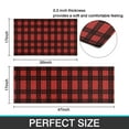 thumbnail image 7 of Red and Black Christmas Plaid Pattern Kitchen Rugs Sets Of 2,Anti Fatigue Kitchen Mat Rugs Non Slip Washable,Decorative Kitchen Floor Mats for Kitchen,Sink,Laundry,17"x30"+17"x47", 7 of 7