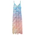thumbnail image 4 of Mermaid Fish Scales Design Sleeveless Dress Woman Fashion Long Dresses Women's Summer Suit Dress 2025, 4 of 7