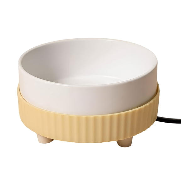 ACDANC Electric Heated Water Bowl for Cats Dogs Pet Water Dish Pet Feeder Bowl