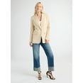 thumbnail image 3 of Scoop Women's & Women's Plus Crepe One Button Suit Blazer, Sizes XS-4X, 3 of 5