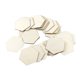 thumbnail image 1 of Hexágono Piezas de madera Inpinificada Signos pulidos Simple Style Log Color Decoraciones de la boda Decoración de la pared para DIY Inevent HA012611-00, 1 of 7