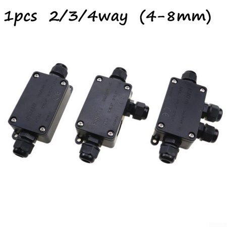 Junction Box Wire Connector Shell 86~106KPa Black Convenient Safer ...