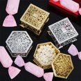 thumbnail image 1 of Plastic Hexagonal Square Gift Box Wedding Favor Case Exquisite Appearance Large Capacity Smooth Lovely Candy Boxes for Chocolate Silver Square, 1 of 8