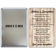 thumbnail image 2 of MUCHENGGIFT Funny Mother and Daughter Poem Quote Metal Tin Sign Wall Decor, Rustic It's a Special Bond Sign for Home Decor Mother' Day Gifts, 2 of 4