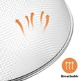 thumbnail image 2 of 1 unid cubierta de comida de acero inoxidable cubierta de comida circular plegable tienda de alimentos para el hogar (diámetro de plata 28 cm), 2 of 6
