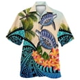 thumbnail image 3 of IWRICH Hawaiian Plus Size Shirt for Men Tropical Shirts Summer Beach Button down Short Sleeve Floral Vacation Tops 07-Multicolour S, 3 of 4