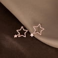 thumbnail image 4 of Solid 925 Sterling Silver Star Stud Earrings for Women Teens Star Post Stud Earrings Drops, 4 of 11