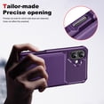 thumbnail image 2 of Allytechgroup Slim Fit iPhone 16 Plus Case, Protective PU Leather Wallet Cover with Card Holder RFID Blocking Back Case Cover for Apple iPhone 16 Plus, Purple, 2 of 8