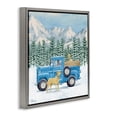 thumbnail image 2 of Stupell Industries Farmhouse Winter Pups & Truck Gray Floating Frame Canvas Art, 18 x 18, by Paul Brent, 2 of 8