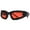 Black red vinyl, variant on Large Shield Sunglasses Spikes Fashionable Eyewears Halloweens Punk Glasses