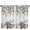 Blue White, variant on Summer Yellow Lemon Filling Kitchen Curtains 63 Inches Long, White Black Stripes Grain Rod Pocket Window Curtains Panels for Bathroom, Light Filtering Treatment Curtains Drapes 42''''x63''''