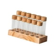 thumbnail image 2 of TISHITA Glass Test Tubes Single Dose Coffee Bean Storage Tubes for Countertop Pantry 6 high and low glass, 2 of 8