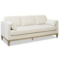 thumbnail image 6 of Jennifer Taylor Home Knox 84" Modern Farmhouse Performance Velvet Living Room Sofa Couch in French Beige, 6 of 12