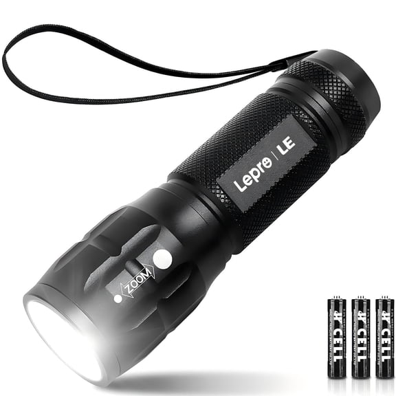 Lepro LED Flash Light High Lumens,1200012 Mini Multifunction Tactical Torch , Zoomable, Waterproof, for Camping, Outdoor and Emergency Use