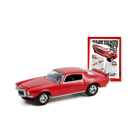 1970 Chevy Camaro, Red - Greenlight 39090B/48 - 1/64 scale Diecast Model Toy Car