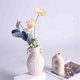thumbnail image 5 of Jarrón de cerámica con asa, textura rugosa blanca, arreglo floral de cerámica, decoración for sala de estar., 5 of 7
