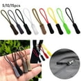 thumbnail image 4 of 5/10/15pcs Hot Bags Clip Buckle Outdoor tools Zip Puller Replacement Ends Lock Zips Zipper Pull Cord Rope Pullers 15PCS STYLE 3, 4 of 8