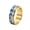 Gold, variant on HIJONES Men's Stainless Steel Fantasy Ocean Fish Ring Anxiety Relieves Strees Ring 8MM Black Size 12