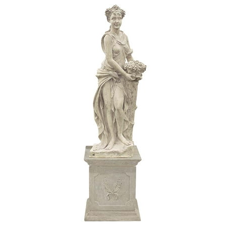 Design Toscano The Four Goddesses of the Seasons Statue: Autumn (Statue with Plinth)