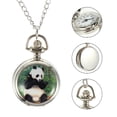 thumbnail image 4 of 1pc Panda Pocket Watch Necklace Chain Watch Children Festival Gift Souvenir, 4 of 8