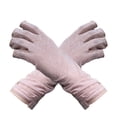 thumbnail image 1 of Manopla de seda helada Minnieouse para mujer protección completa tamaño libre color rosa claro, 1 of 6