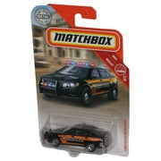 Matchbox MBX Rescue 27/30 (2018) Black Ford Police Interceptor Toy Car 84/125