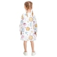 thumbnail image 3 of Girls' long-sleeved dress Cute Kitchen Gadgets Girls' A-line dress with ribbed cuffs Soft and comfortable, 3 of 6