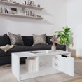 thumbnail image 5 of vidaXL Table Basse Blanche 102x50x36 cm Bois Manufacturé, 5 of 5