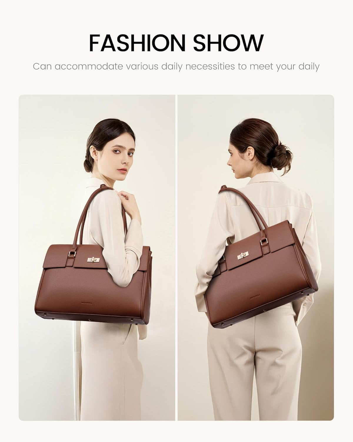 LOVEVOOK Laptop Bag for Women Work Tote 15.6 Inch Briefcase Messenger Bag Waterproof for Business Office Dating