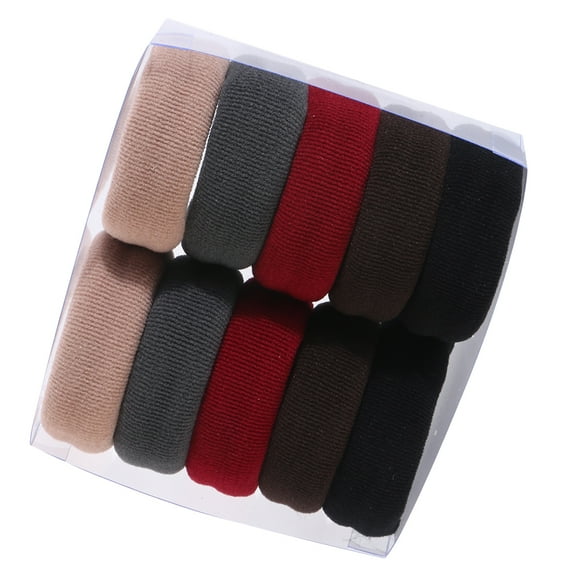 LULULION 10Pcs Assorted Color Hair Tie Beading Hair Rope Ponytail Holder with Excellent Craftsmanship