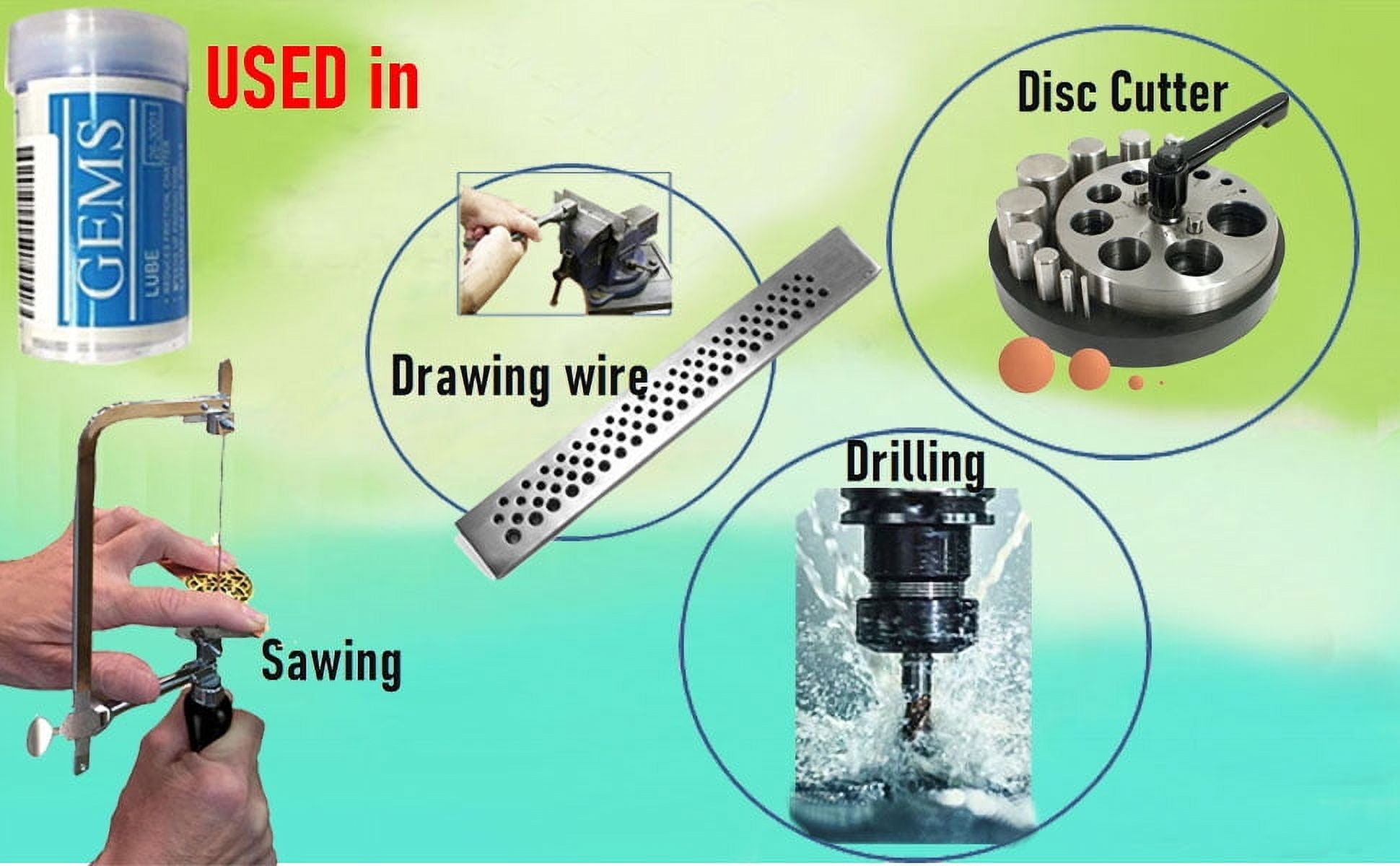 GEMS Cut Lube Jewelers Cutting Lubricant Blue Wax for Saw