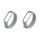 thumbnail image 3 of Inteprter Correa de repuesto para Mi 3 de TPU Correa de muñeca inteligente Reemplazar accesorios Gris 2piezas, 3 of 5