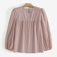 thumbnail image 4 of ZANZEA Women Cotton Long-sleeve Shirt Blouse Solid Color Fashion Top, 4 of 13